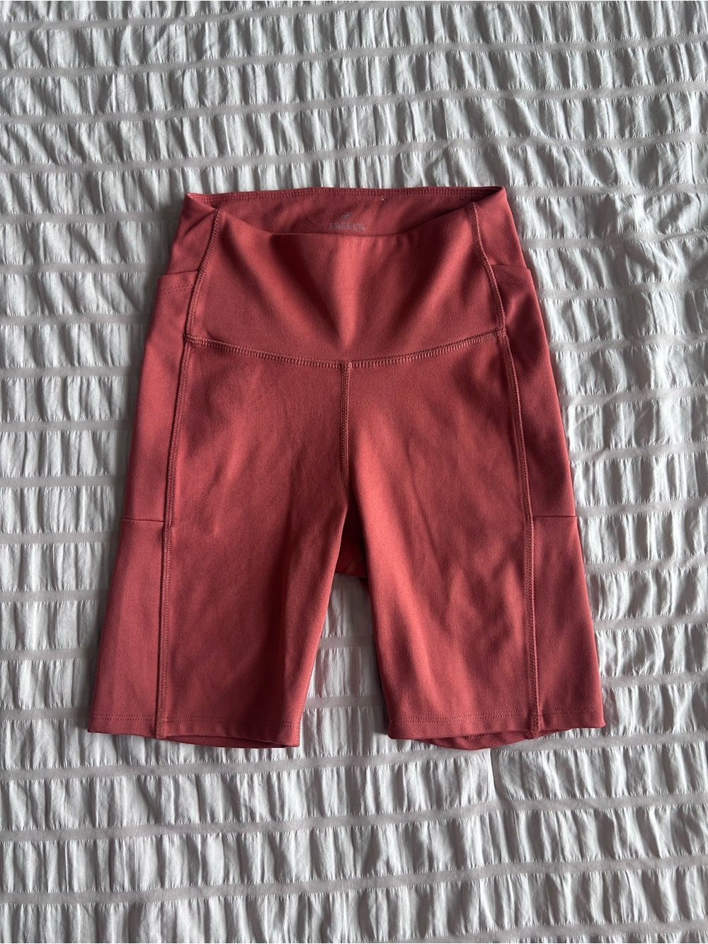 Free Fly Rust Orange Biker Shorts w/ Pockets (XS)